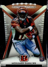 2012 Topps Platinum Die Cut #PDC-MS MOHAMED SANU Cincinnati Bengals RC F4
