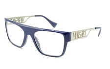 New Versace Reading Glasses MOD. 3326-U 911 53-19 Blue & Silver Frames Readers