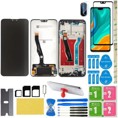 For Huawei Y8s JKM-LX1 OEM LCD Display Touch Screen Digitizer Assembly + Frame