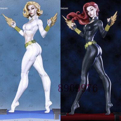 Black Widow Mar-vel 3D Printing Unpainted Figure Model GK Blank Kit New Toy Stoc