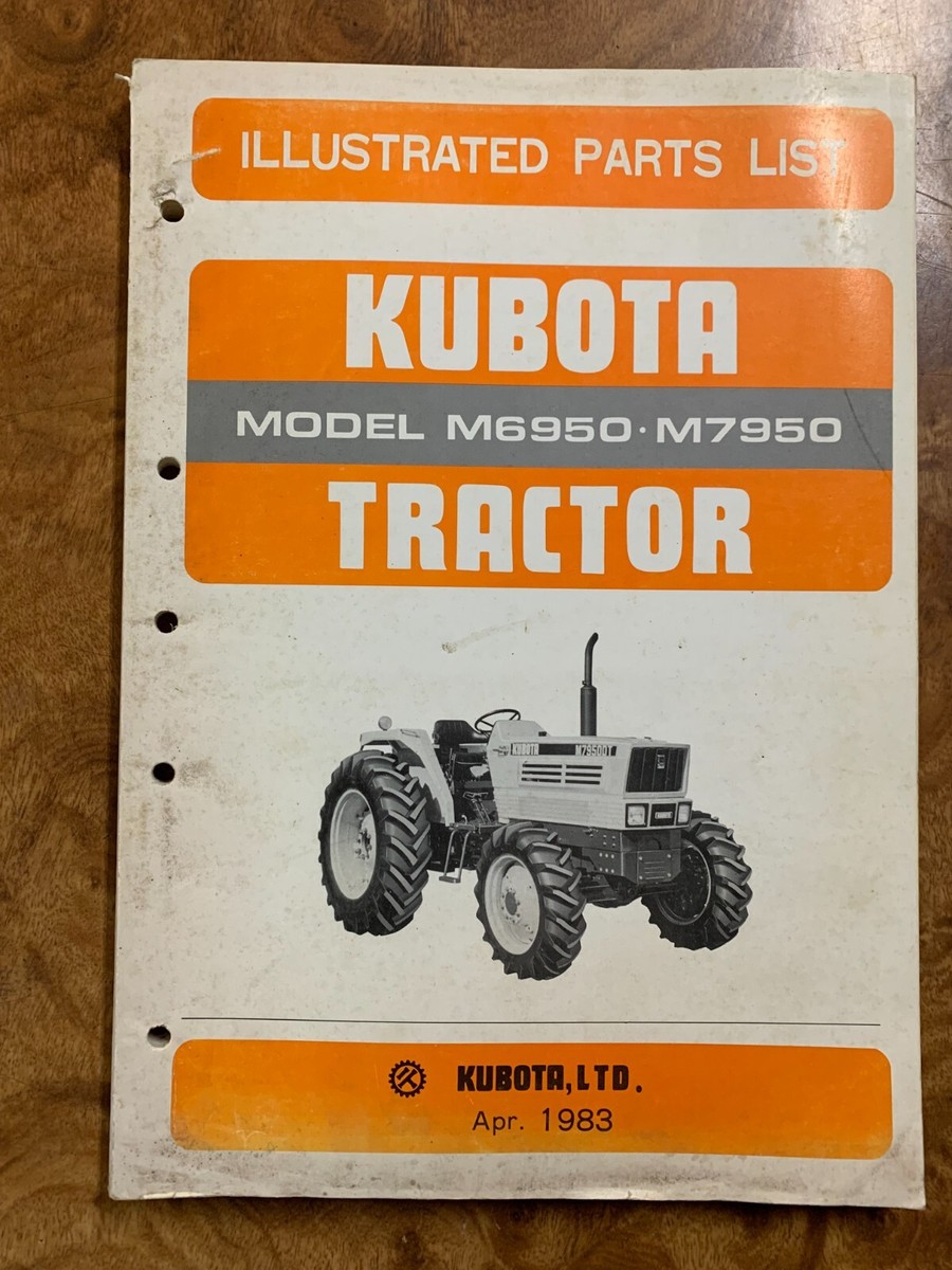むにページ Kubota M6950 & M7950 Tractor Parts Catalog Manual | eBay