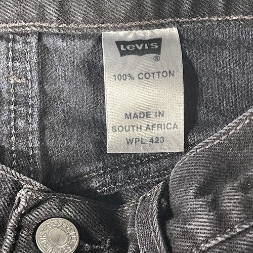 Vintage Levis 501 Jeans Mens 33x36 Black South Africa Nice Fade 100% Cotton - Picture 8 of 14