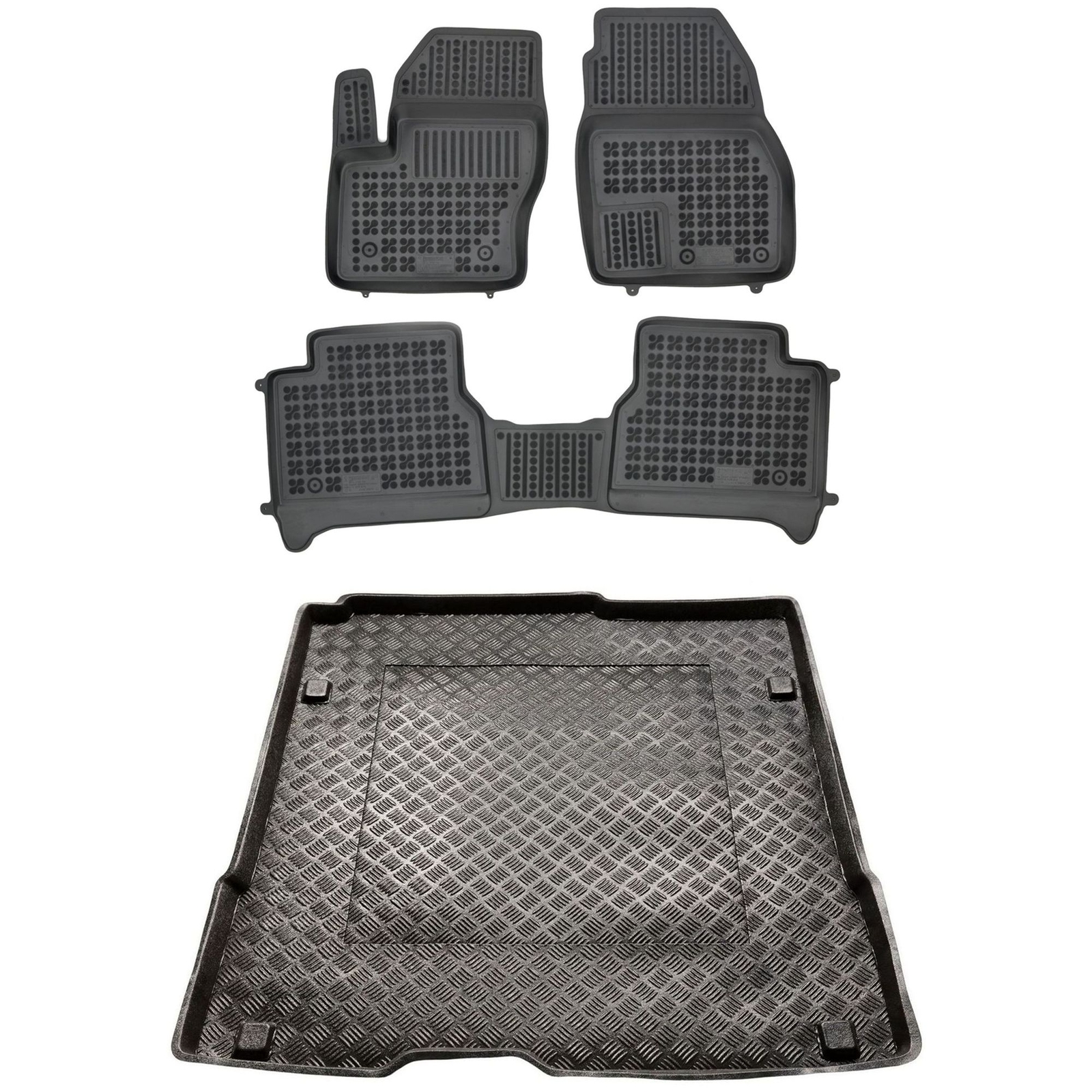 Tapis de coffre PE anti-déversement et tapis de sol protecteurs Ford Grand Tourneo