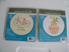 CROSS STITCH DIMENSIONS 2 SETS 6