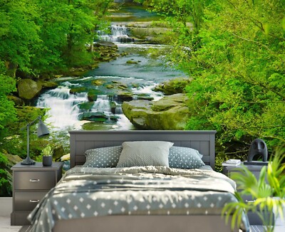 3D Nature Trees ZHUA7206 Wallpaper Wall Murals Removable Self-adhesive Ann