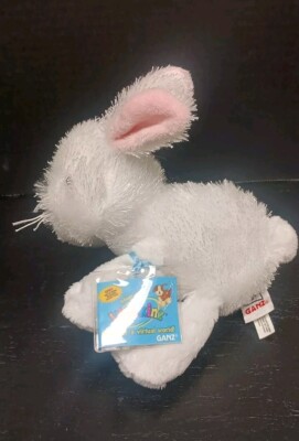 Ganz Webkinz White Bunny Rabbit Plush 8''  WITH CODE