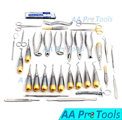 NEW GERMAN 72 Pc Oral Surgery Dental Extracting Elevators Forceps INSTRUMENT KIT