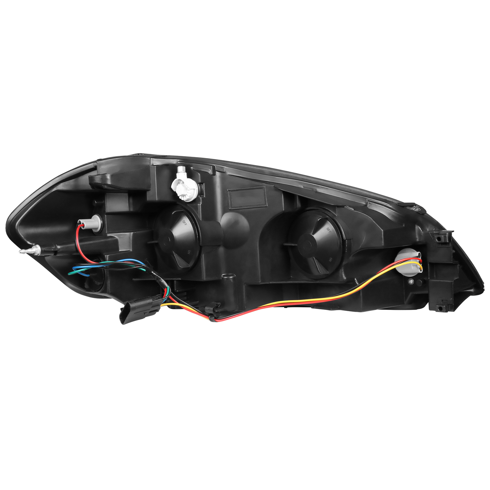 Set Black Housing Headlight Clear Lens For 0613 Chevy Impala 0607