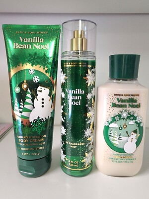 Bath Body Works VANILLA BEAN NOEL Mist, Body Cream, Lotion~NEW~ | eBay