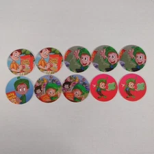 Lucky Charms Cereal Lot Set of 10 Milkcaps from General Mills Cereal POGS 90’s