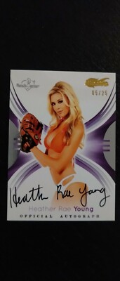Benchwarmer Signature Series 2015 - Heather Rae Young - Autograph /25 - Playmate