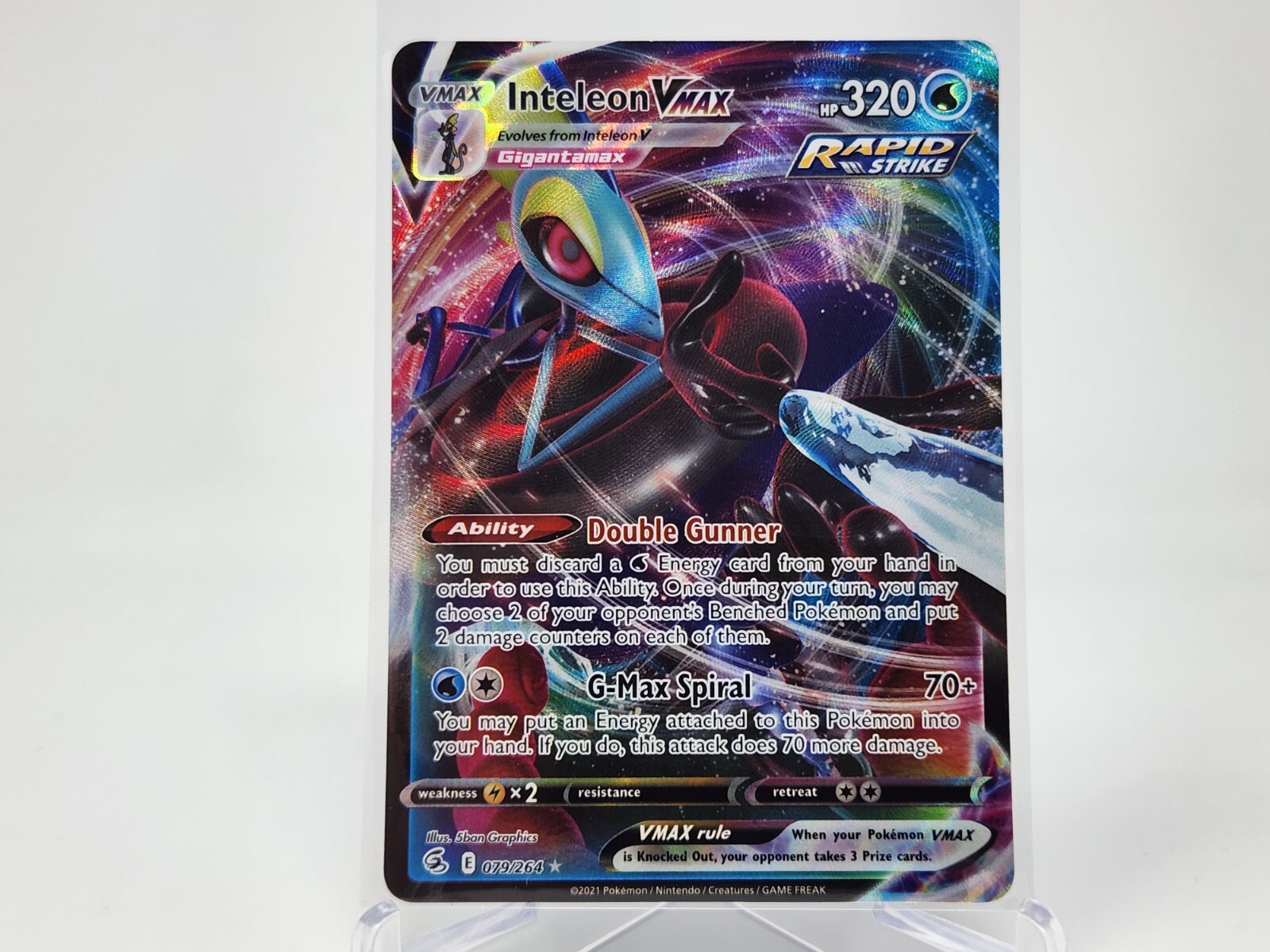 Pokemon Inteleon VMAX 079/264 Fusion Strike NM