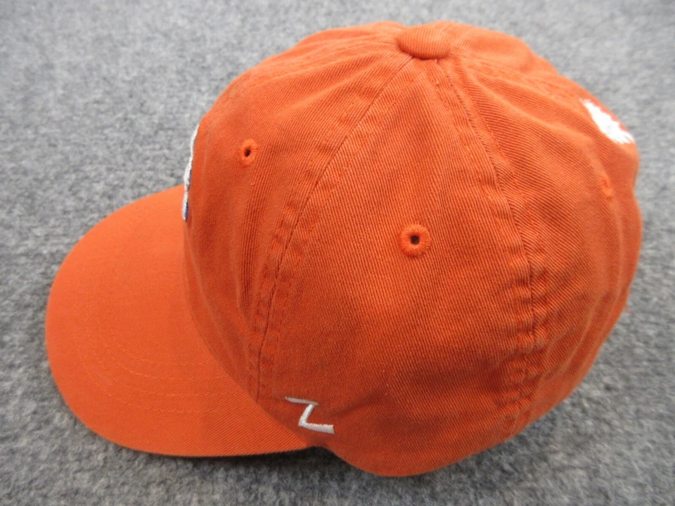 Clemson Tigers Hat Cap Strap Back Orange White Logo Zephyr College Football Mens - Image 4 of 4