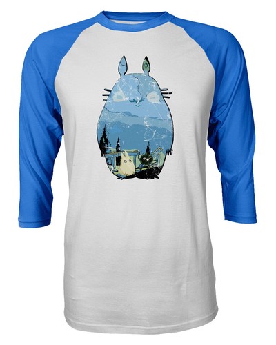 Totoro Shirt Studio Ghibli Miyazaki Quarter Sleeve Men's T-Shirt - 第 2/5 張圖片
