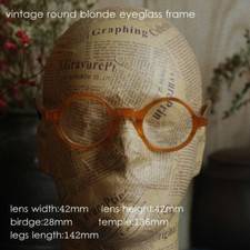 Round gold eyeglasses for men blonde acetate round glasses round glasses frame