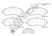 Breck BremsbeläGe Bremsbelegsatz Vorne FüR CitroëN Jumpy Peugeot Expert Tepee