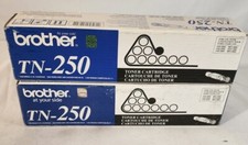Brother TN-250 Toner Cartridge Lot Of 2 Genuine New Sealed Boxed free ship