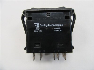 HO #4) Carling MOMENTARY Rocker Switch SPDT 20A 12VDC (ON) Off (ON HO #4) Carling MOMENTARY Rocker Switch SPDT 20A 12VDC (ON) Off (ON