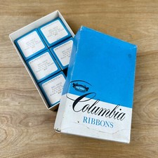 Lot 5 NOS Boxes Vintage Columbia Ribbon Underwood Black & Red Record #40 thumbnail