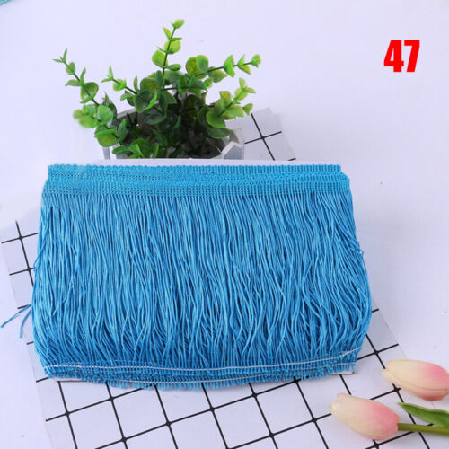 10 Yards 15CM Chainette Long Tassel Fringe Lace Trim Ribbon Sew Latin Dress DIY - Picture 36 of 67