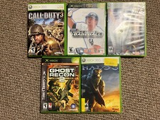 Lot of 5 Microsoft Xbox 360 Empty Game Cases NO GAMES