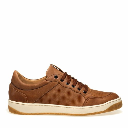Scarpe uomo Frau city sneaker in pelle punzonata Tabacco 2997 Made in Italy  | eBay