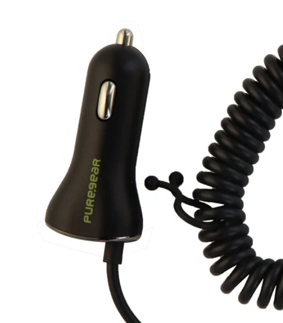 CARGADOR COCHE PUREGEAR 3 AMP USB TIPO C (USB-C) CON CABLE - NEGRO Foto 3 de 3