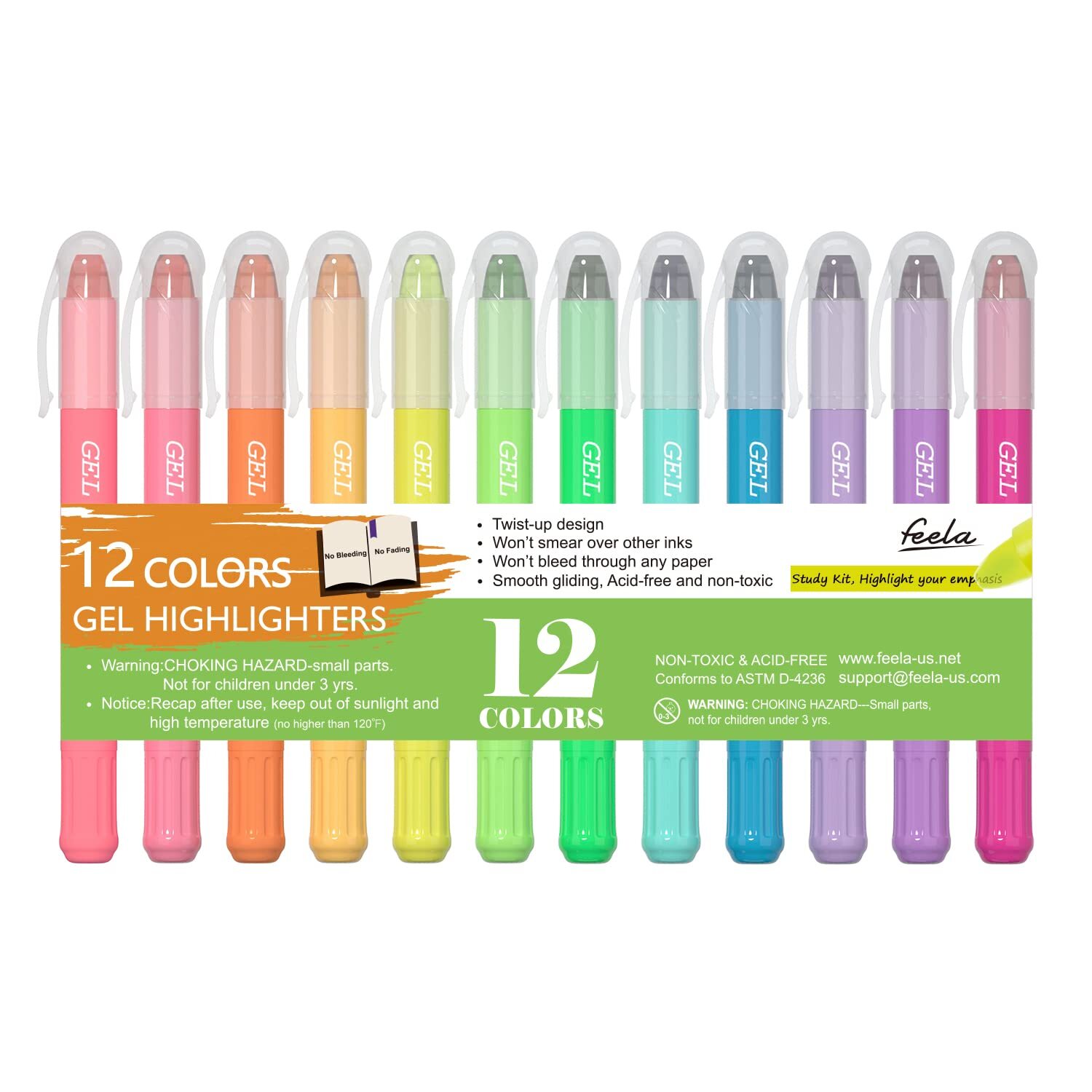 12-Color Bible Gel Highlighters Kit for Study Notes & Journaling-image
