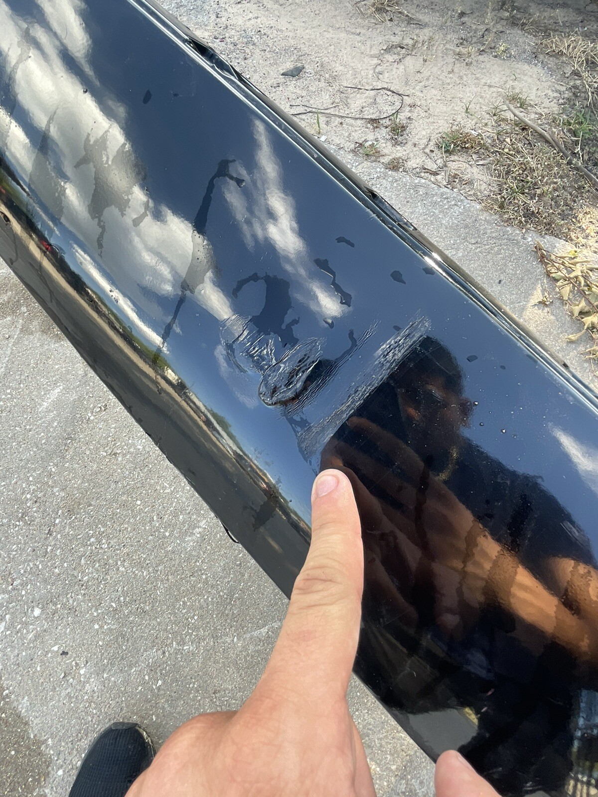 2012-2015 Lexus LX570 Rear Bumper Cover OEM USED P/N 52159-60630