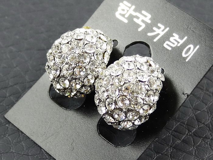 New Celebrity Style Cocktail Oval Shape Earrings w/Swarovski Crystal Prom Bridal