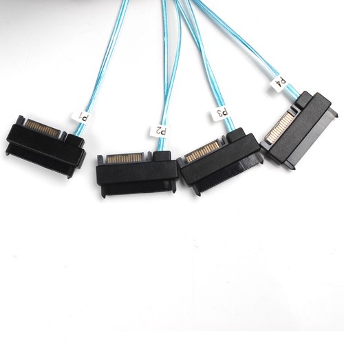 New Mini SAS 36P SFF-8087 to 4 SFF-8482 Connectors With SATA Power Cable 1M AU - Picture 6 of 6