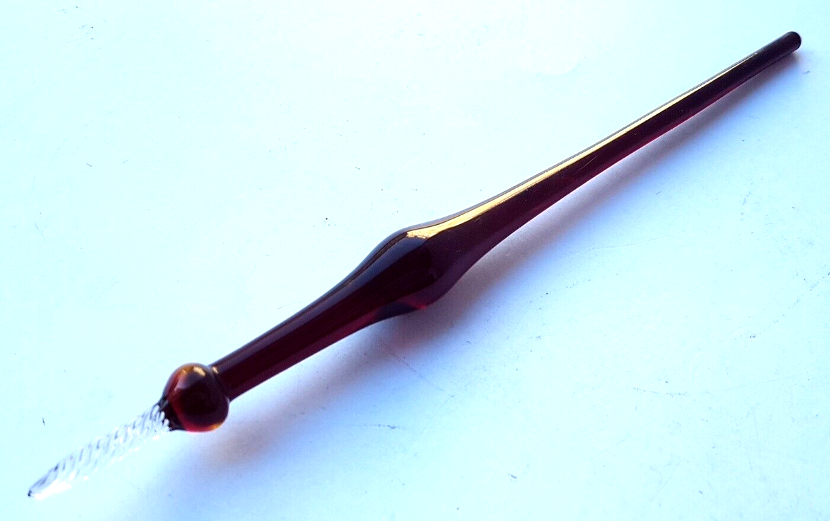 Lauscha Glass Feather Pen about 1900 AL1187 | eBay