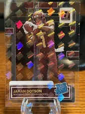 RARE MINT! 2022 Donruss Clearly JAHAN DOTSON Rated Rookie Holo Logo SSP RC