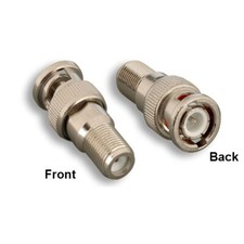 LOT 10pcs F-Type Female to BNC Male Connector Coupler for Coaxial Cable Video