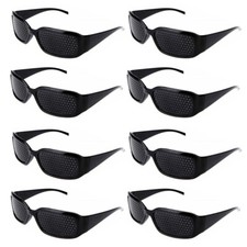 8 Pair Small hole Glasses Eyes Correction Exercise Eyesight Care Improvement US