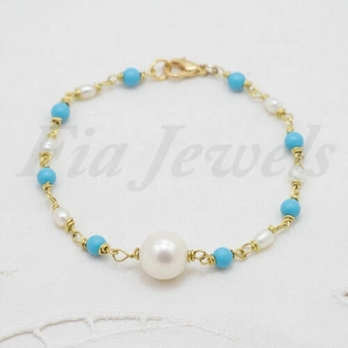 Bracciali di lusso con perle naturale perla