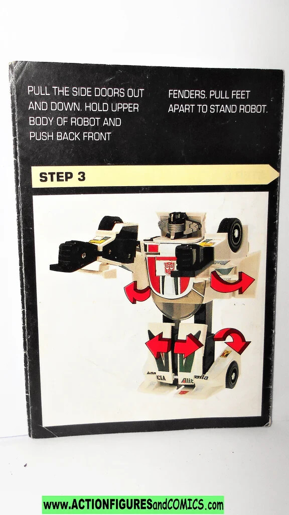 G1 Transformers 1984 WHEELJACK INSTRUCTIONS Generation 1 complete