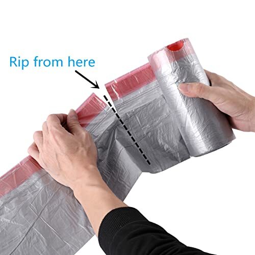 Trashs Bag Drawstring Garbage BagsCoocn Thicker Heavy Bathroom Trash can Liners for sale online