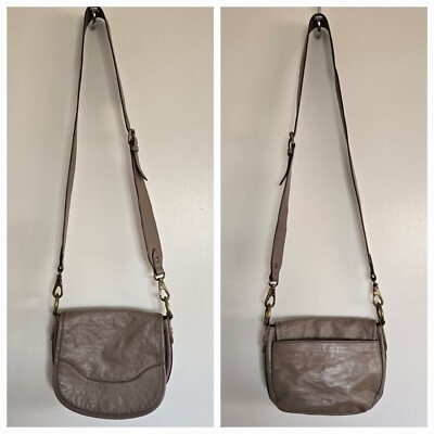 Frye Taupe Leather Crossbody