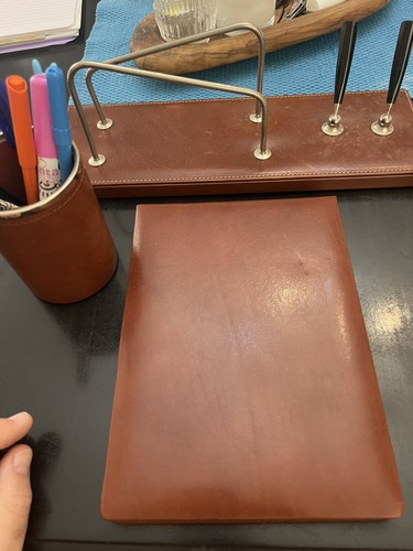 Genuine Leather Desk Set
