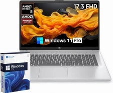 HP Touchscreen Laptop computer 17.3" Ryzen 5-7430U UP TO 32GB RAM 1TB Win11Pro