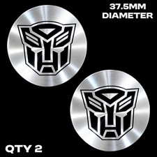 2 Transformers Autobots Car Truck Motorcycle Suv Universal Oil Cap Round Emblems