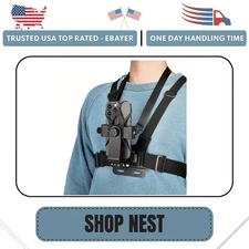 mobile phone chest mount harness strap cell phone holder mount for video