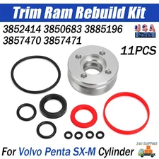 Trim Cylinder Ram Rebuild Kit For Volvo Penta SX-M SX-R 33857470 3857471 3885196