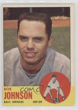1963 Topps Semi-High # Bob Johnson #504 0i7l