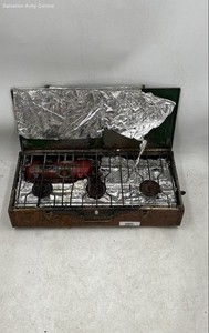 Coleman Green 3 Burner Camping Stove in Suitcase-Style Carrying Case