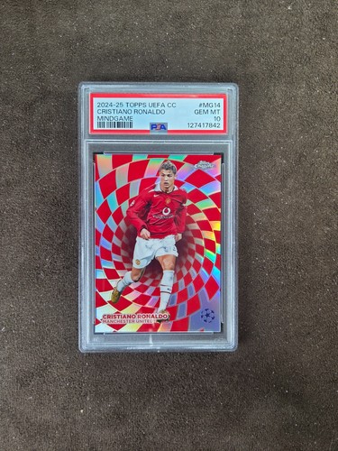 2024-25 Topps chrome cristiano ronaldo mindgame ssp psa10