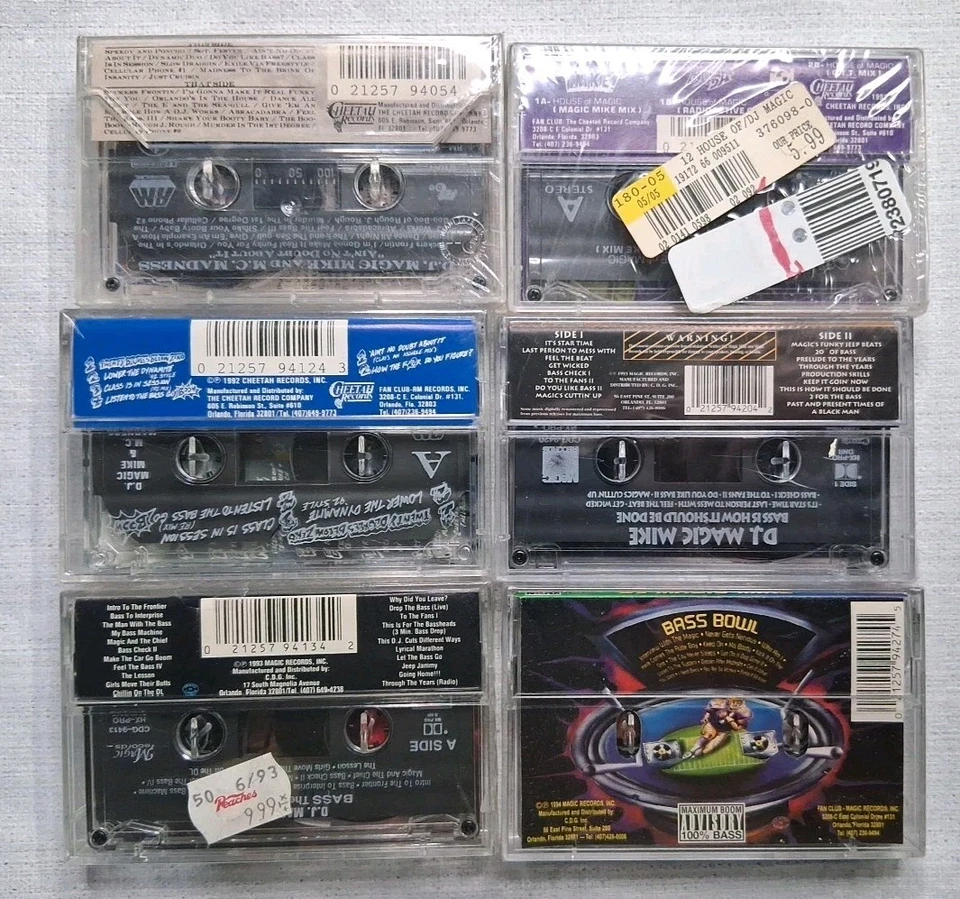 DJ Magic Mike - 6 (brand new cassettes) Bass Rap Hip Hop Dance Club Red - Image 2 of 4