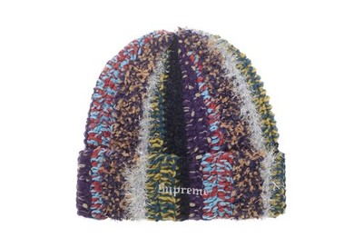 Supreme Tinsel Stripe Beanie  Multicolor  O/S Brand New FW25