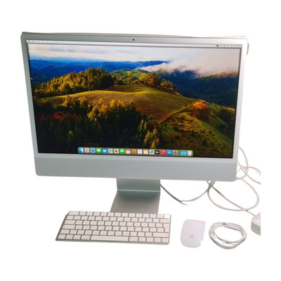 Apple iMac 24'' silber - M1, 8 CPU / 8 GPU, 8GB , 256GB , Gb LAN | MGPC3D/A